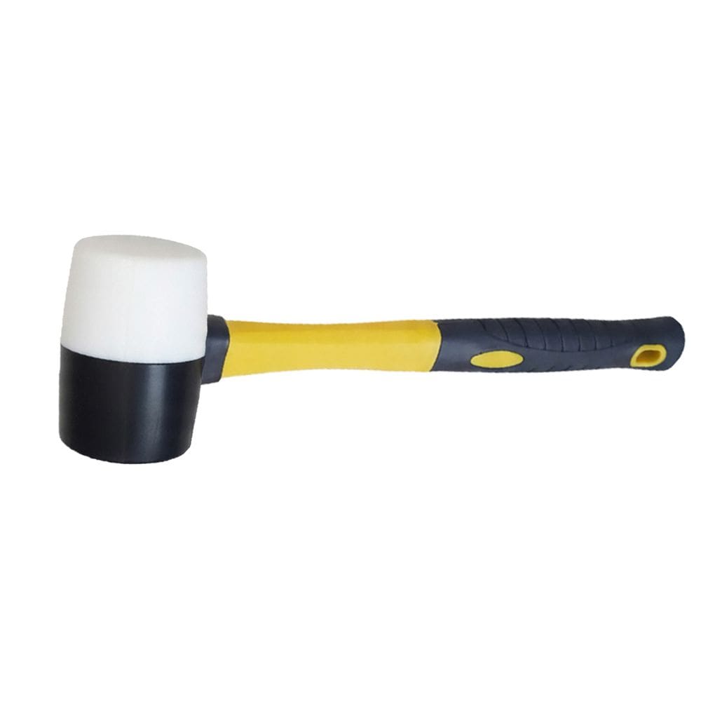 Martelo Borracha Assentar Piso Chao Ceramica Cabo Ergonomico Reparo Montagem Moveis Obra Mercenaria Construçao