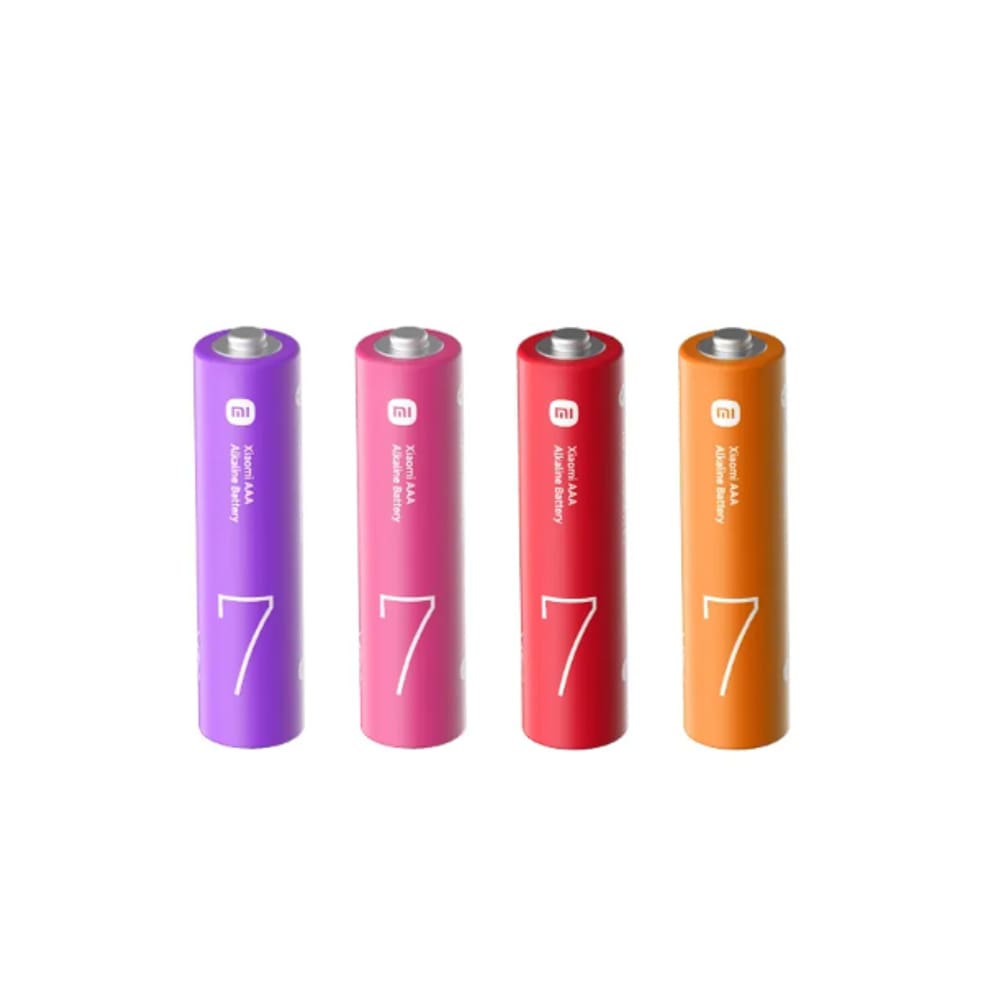 Kit com 4 Pilhas Alcalinas AAA Xiaomi – 1,5 V Alta Duração