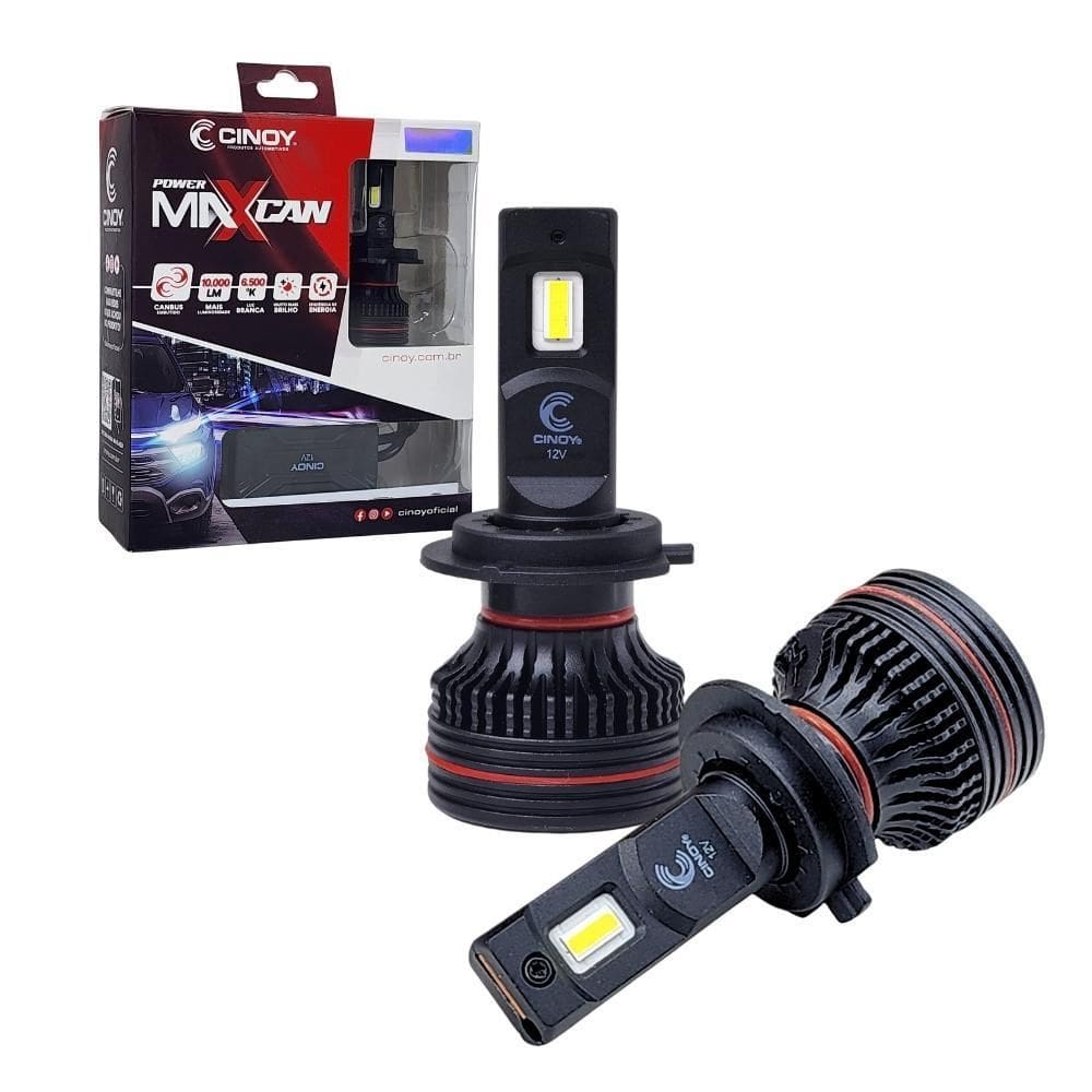 Lampada De Led Para Farol Ultraled H7 Power Max Can Cinoy