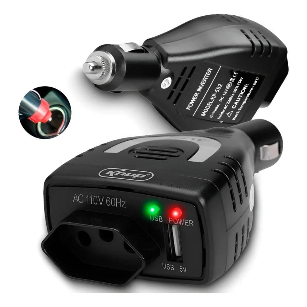 Inversor 12v Para 220v 75w Conversor Tensão Veicular - 220v