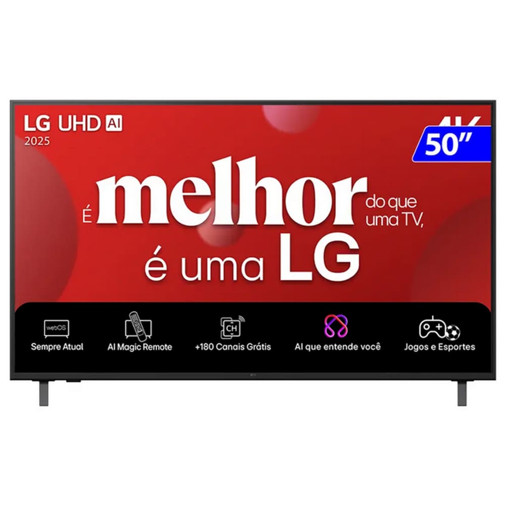 TV Smart LG 50UA8550PSA 4K HD 50” Bluetooth 5.0 webOS 25 60Hz Preto