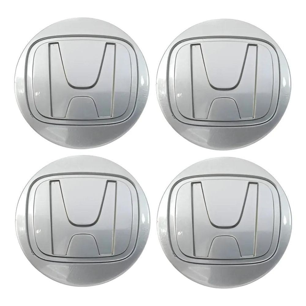 2X Kit 4 Calotinha Miolo Centro Miolo Roda Honda Fit City Pr