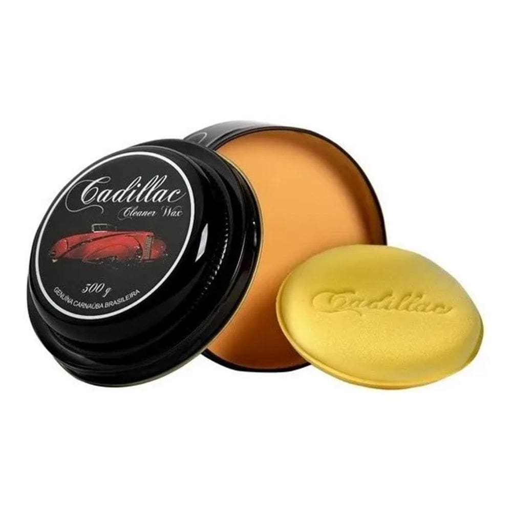 2X Cera De Carnauba Automotiva Cadillac Cleaner Wax 300G