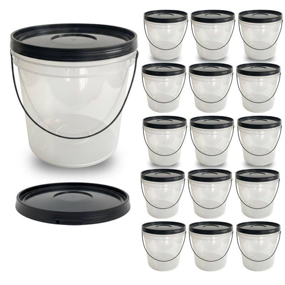 Balde Para Lanche Transparente 3.2L - 15 Pçs