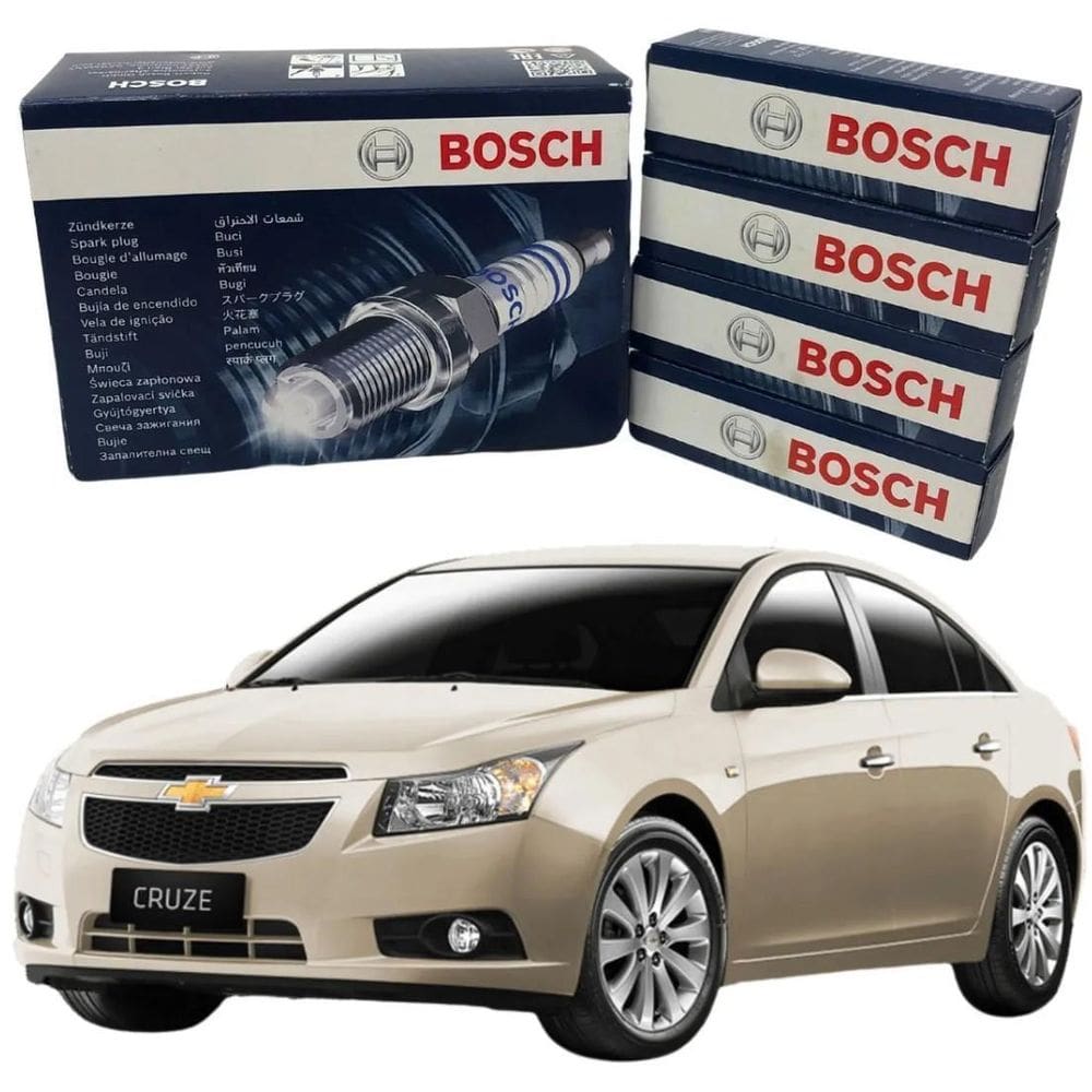 Jogo Vela Bosch Iridium Cruze 1.8 Sonic 1.6 Bosch