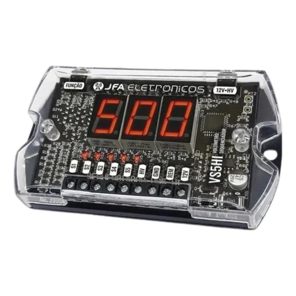 2X Voltímetro Sequenciador Automotivo Digital Vs5Hi Jfa