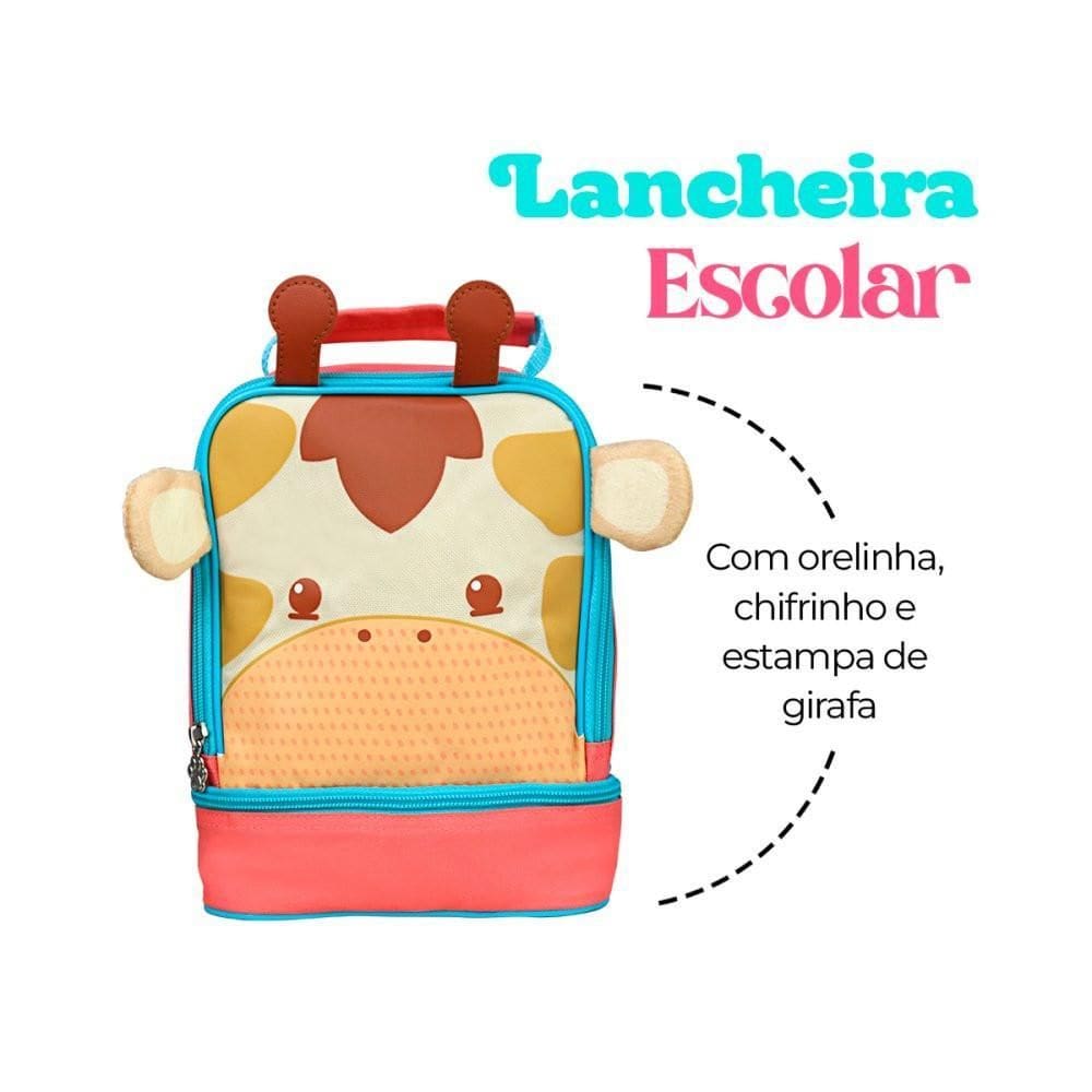 Lancheira Térmica Infantil Com Alça - Girafa