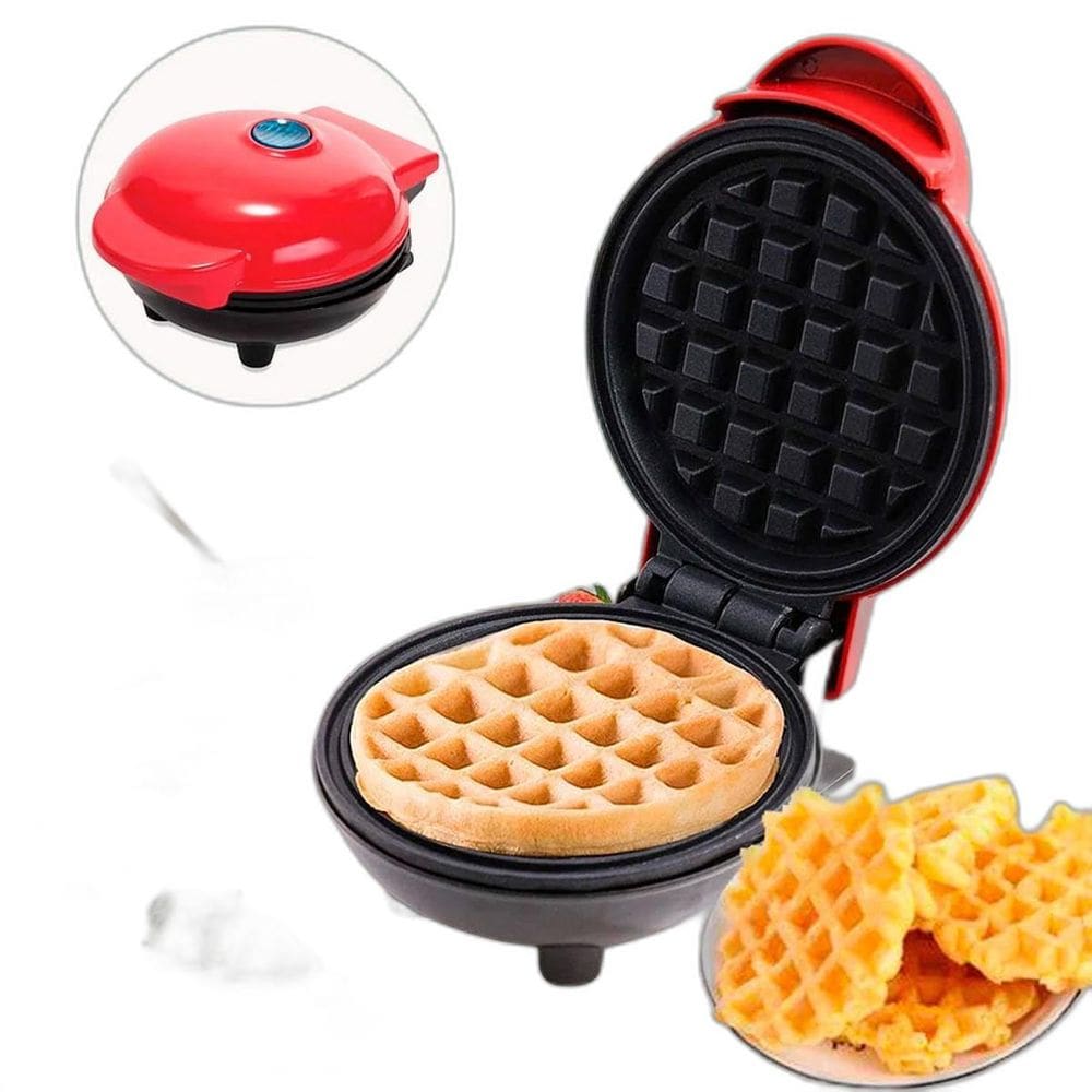Mini Waffle Máquina Antiaderente Pequena E Leve 110V