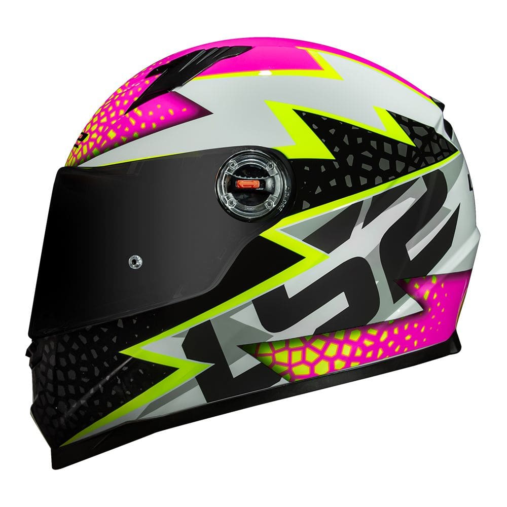Capacete LS2 FF358 Speedy Branco e Rosa