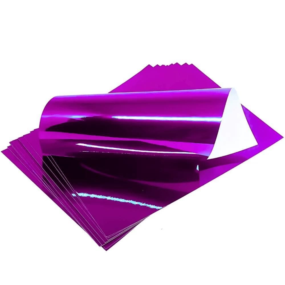 1X Folha De Papel Laminado Rosa 40Cm X 60Cm Unidade