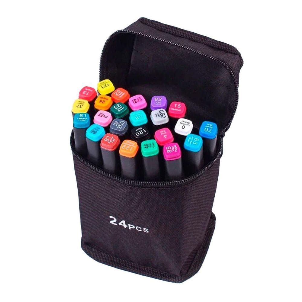 Conjunto Canetinhas 24 Unidades Desenho