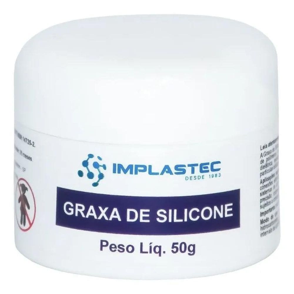 2X Graxa De Silicone Dielétrica 50G Pote Implastec