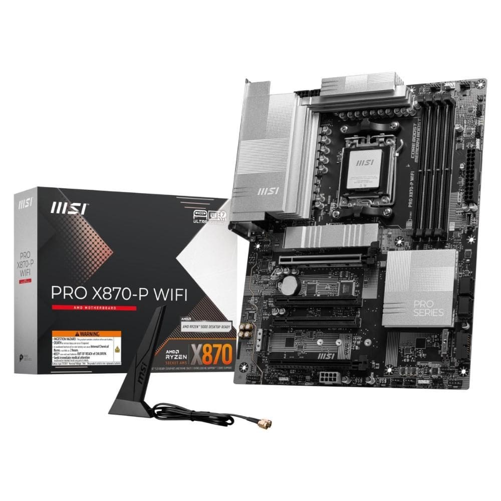 Placa Mãe MSI MAG X870 (AM5 - DDR5 8200) - Chipset X870 - Wi-Fi 7 - 3x Slots M.2 - ATX