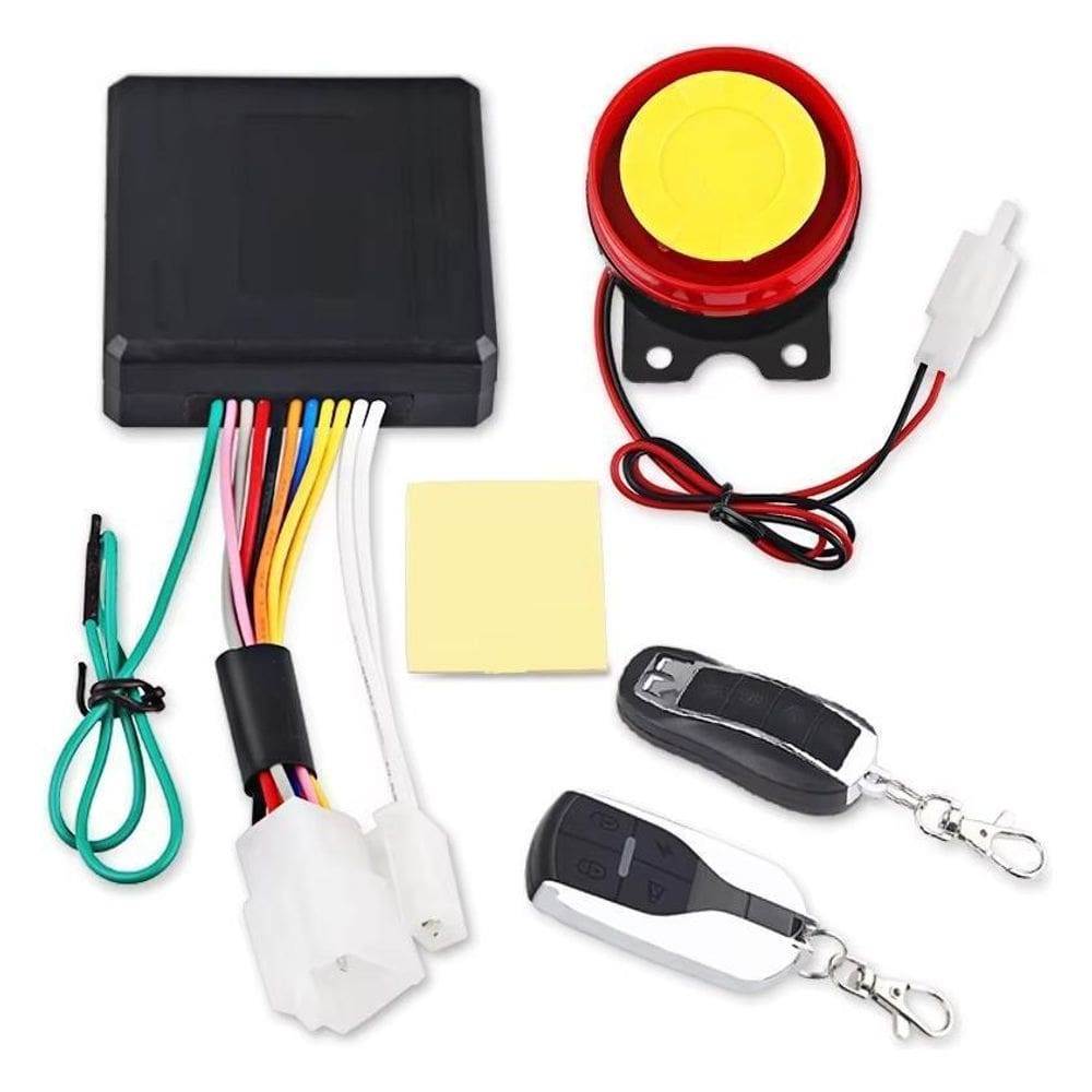 Sistema De Alarme Antifurto Para Motocicleta Chave E Buzina