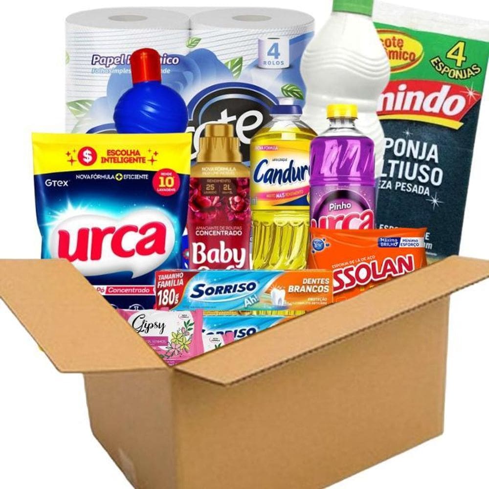 Cesta Básica Higiene E Limpeza Doação Social