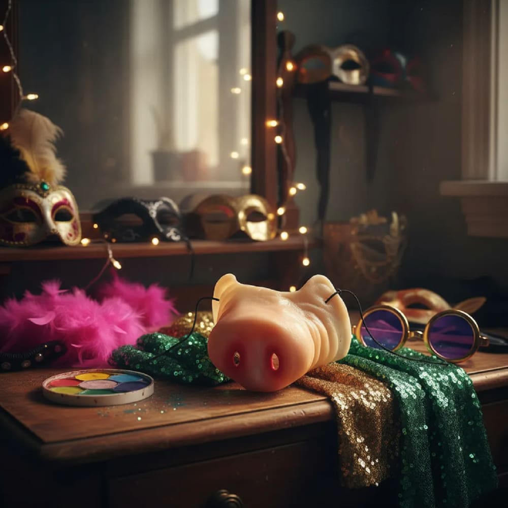 Nariz Focinho De Porco Acessório Fantasia Mascara