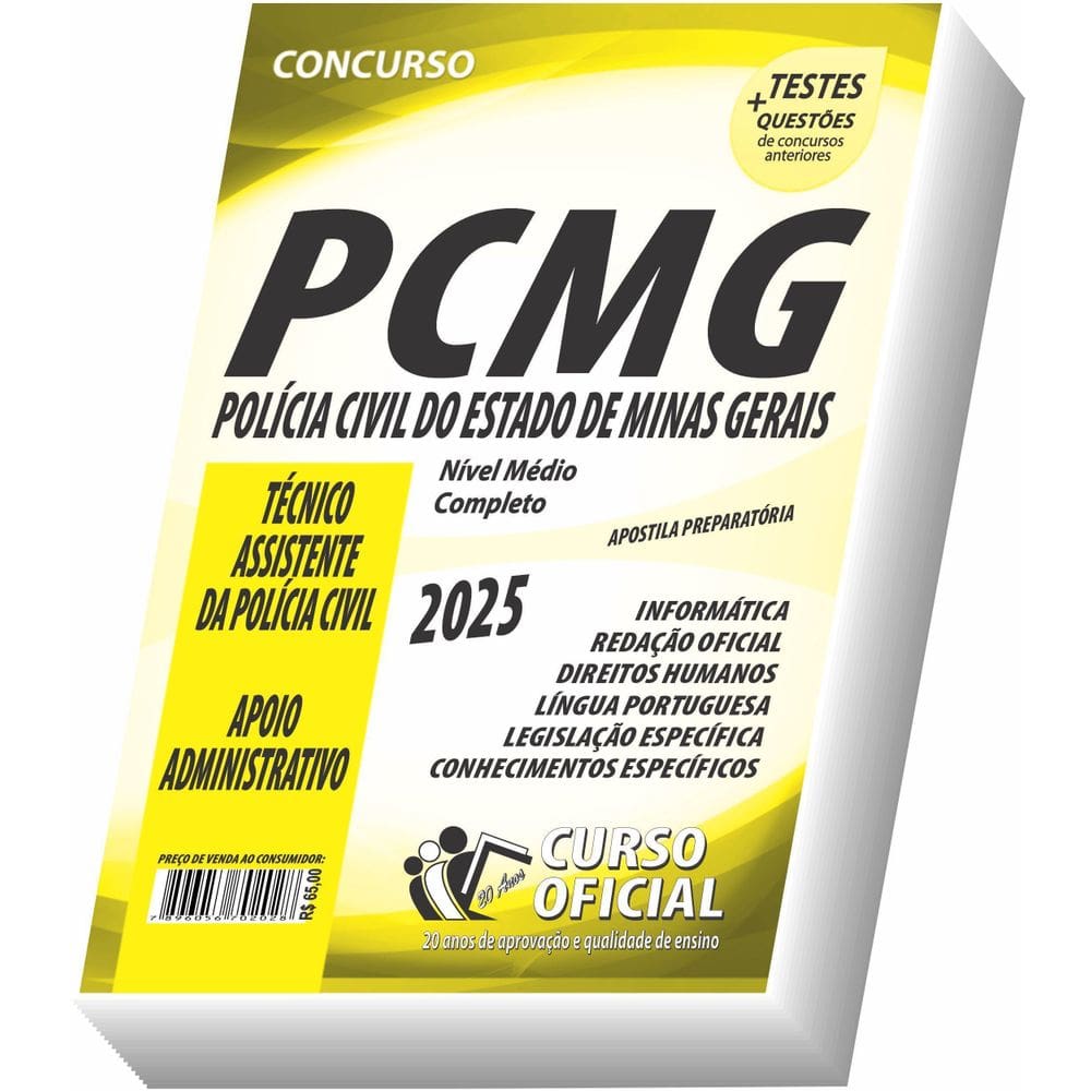 Apostila Pc-Mg - Técnico Assistente - Apoio Administrativo