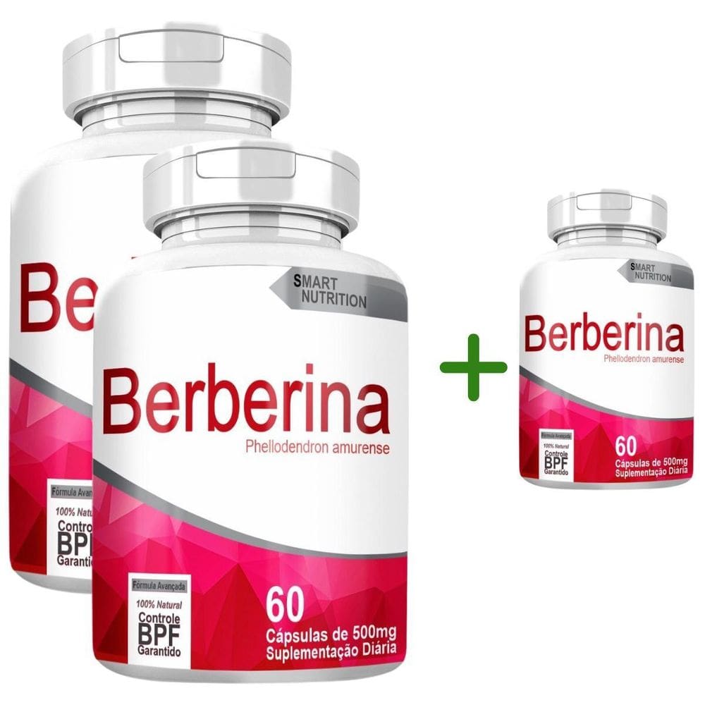 Berberina Compre 2 Leve 3 Com Total De 180 Capsulas