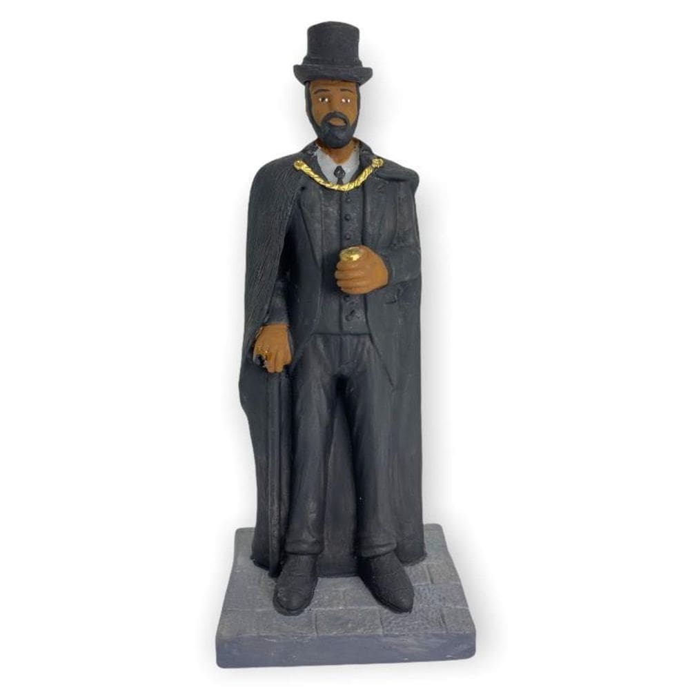 Orixá Exú Cartola Protetor Em Resina 15 Cm