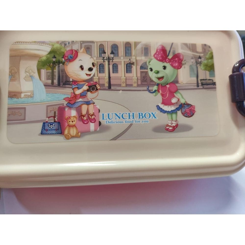 Lancheira Pote Lanche Escolar Rosa
