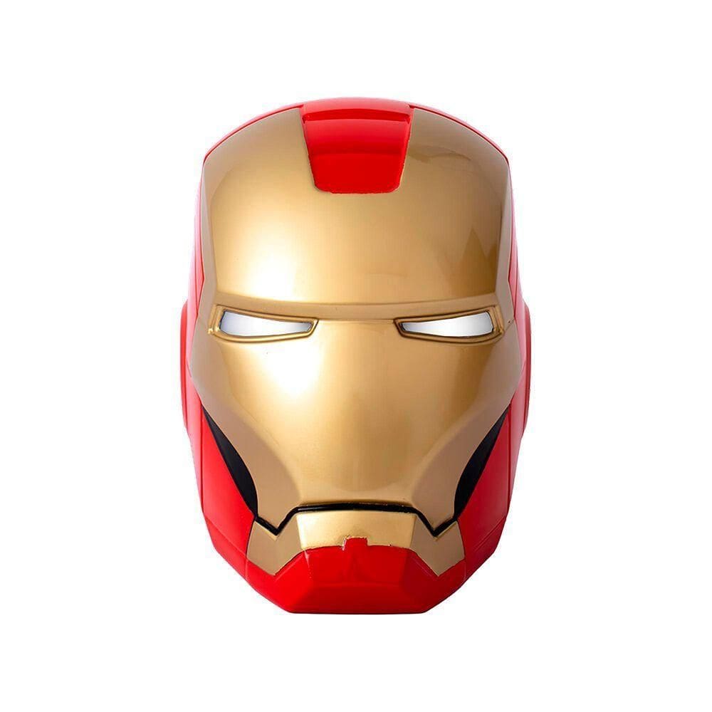 Luminária De Mesa Capacete Homem De Ferro Colorida Marvel Iron Man