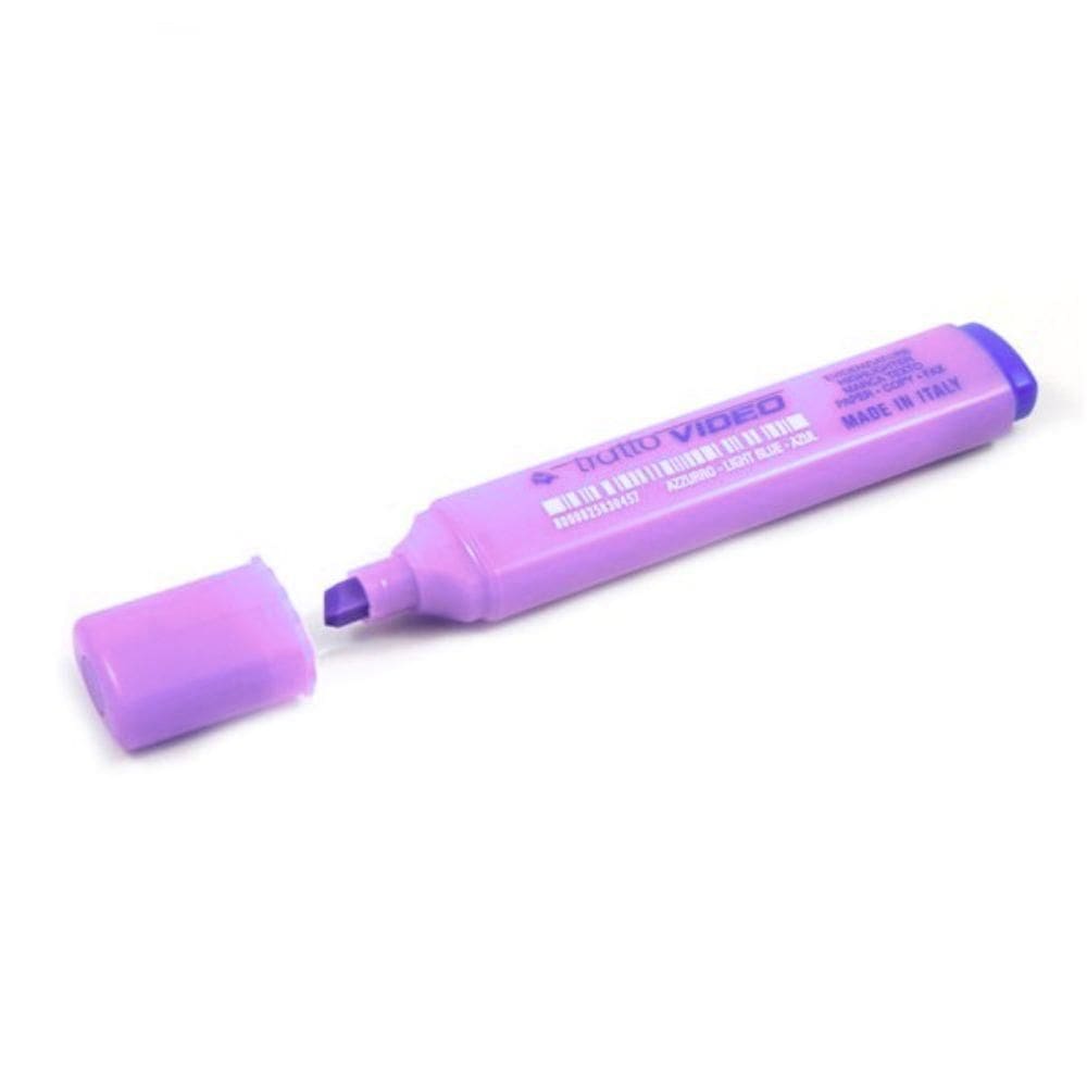 Marcador De Texto Fluorescente Tratto Fila Roxo
