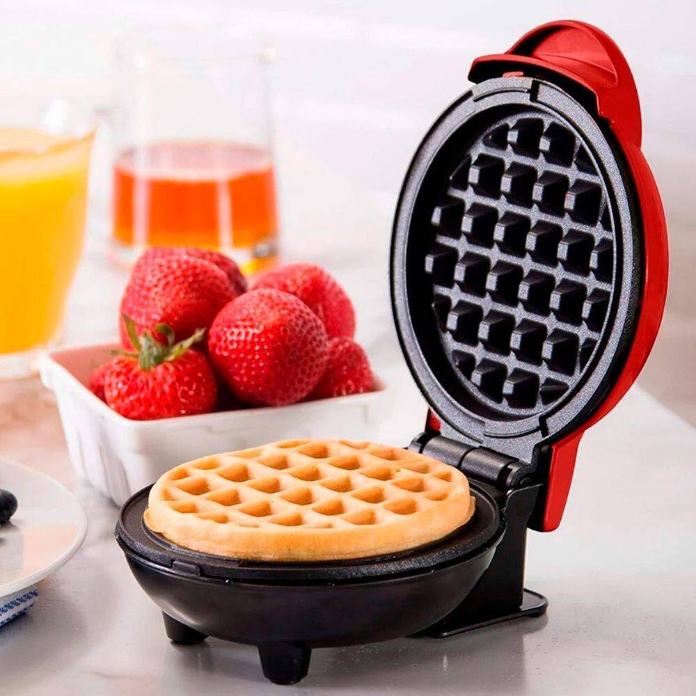 Mini Waffle Portátil Ideal Panquecas Rápidas Em Casa 110V