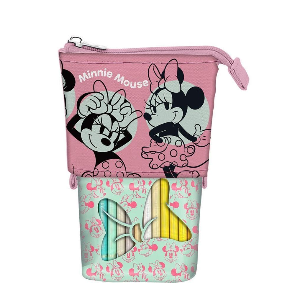 Estojo Retrátil Vira Porta Lápis Disney Minnie -Dac