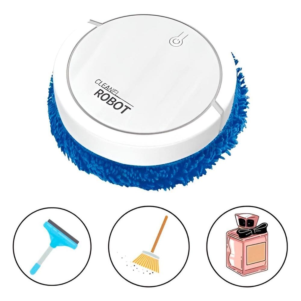 Robô De Limpeza Automático Mop Recarregável Silencioso