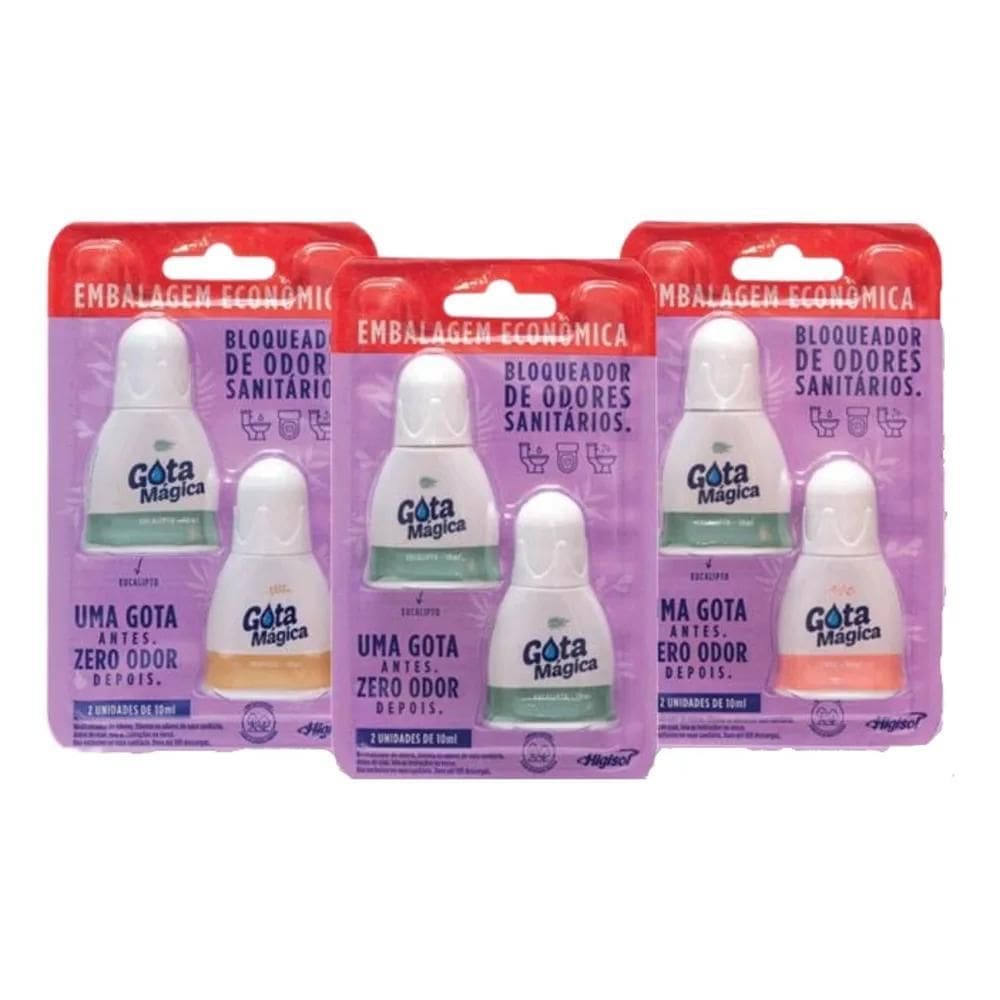 2X Bloqueador De Odores De Banheiro Privada Gota Mágica C/2U