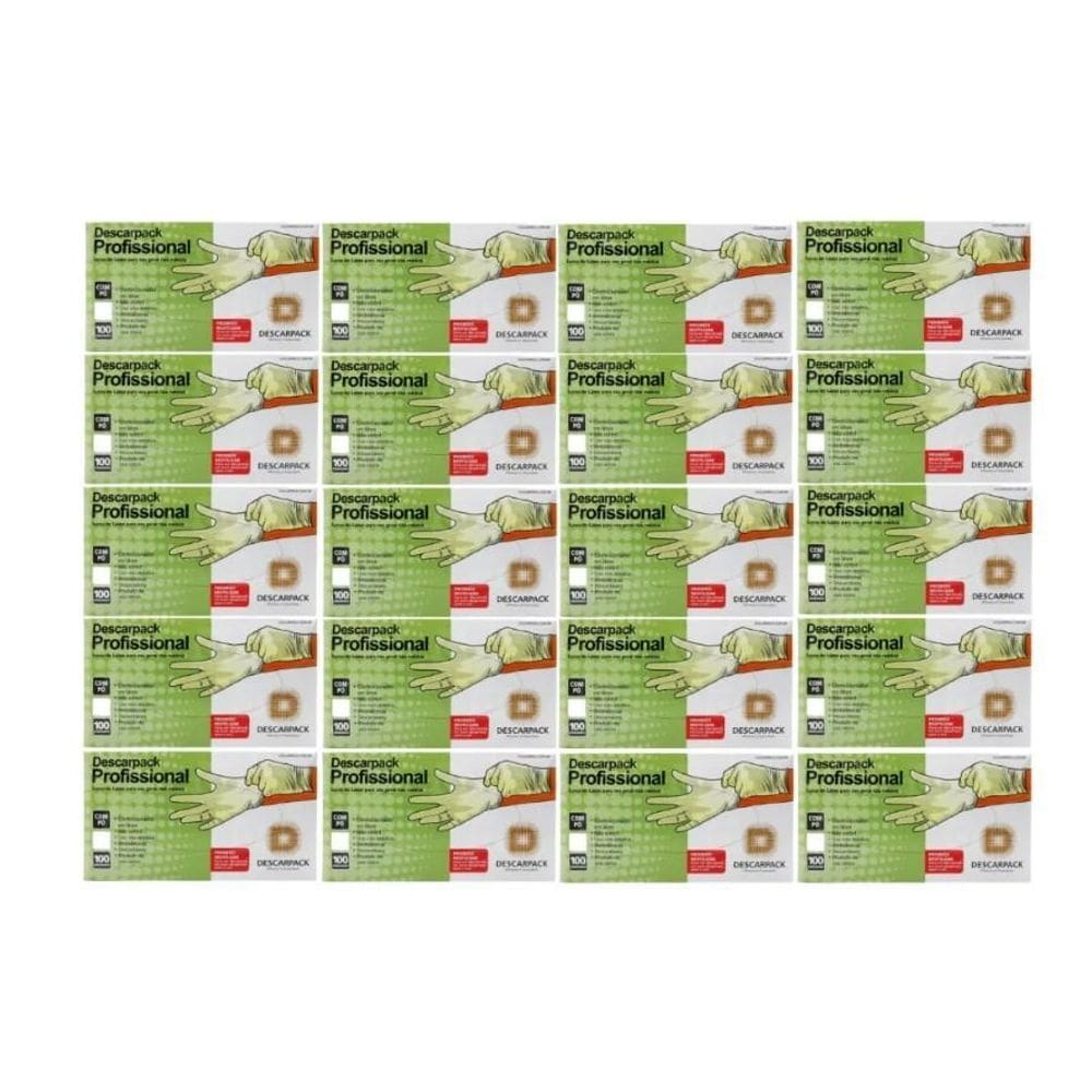Luva De Procedimento Latex Com Po 20X100 Descarpack - P