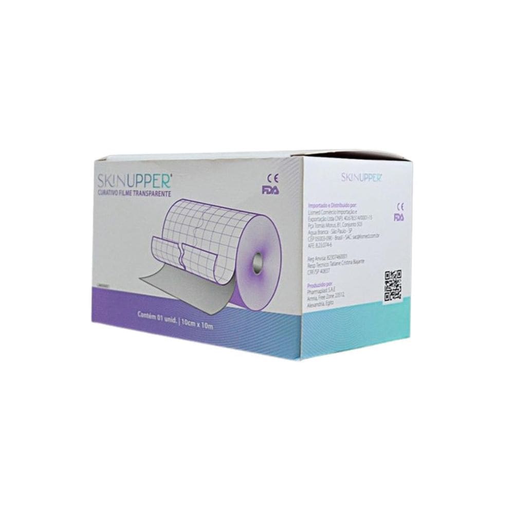 Curativo Filme Transparente Proteção 10Cm X 10M Skinupper
