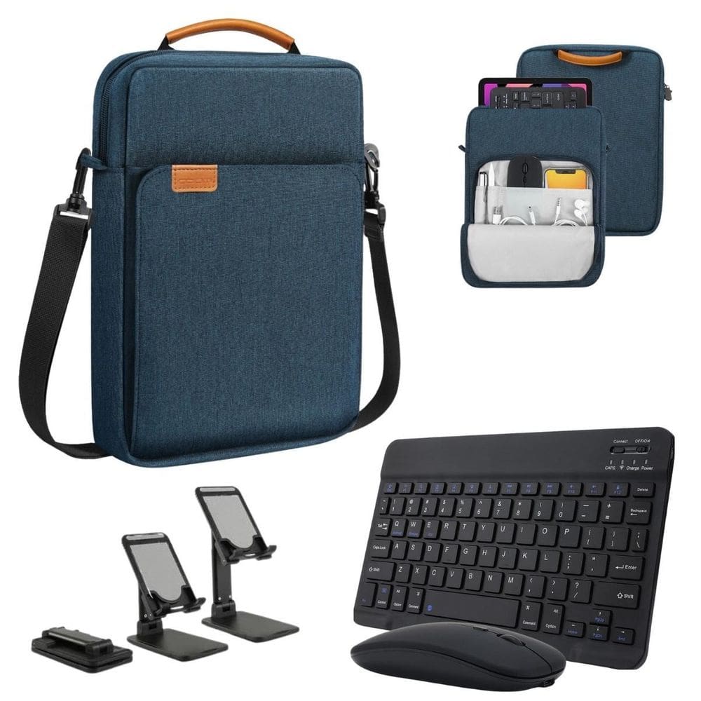 Capa Alça + Suporte + Teclado Para Lenovo P12 12.7 Polegadas