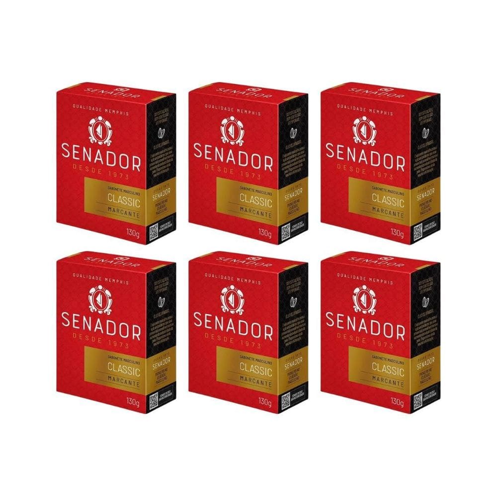 Sabonete Senador 130G Classic - Kit C/6Un