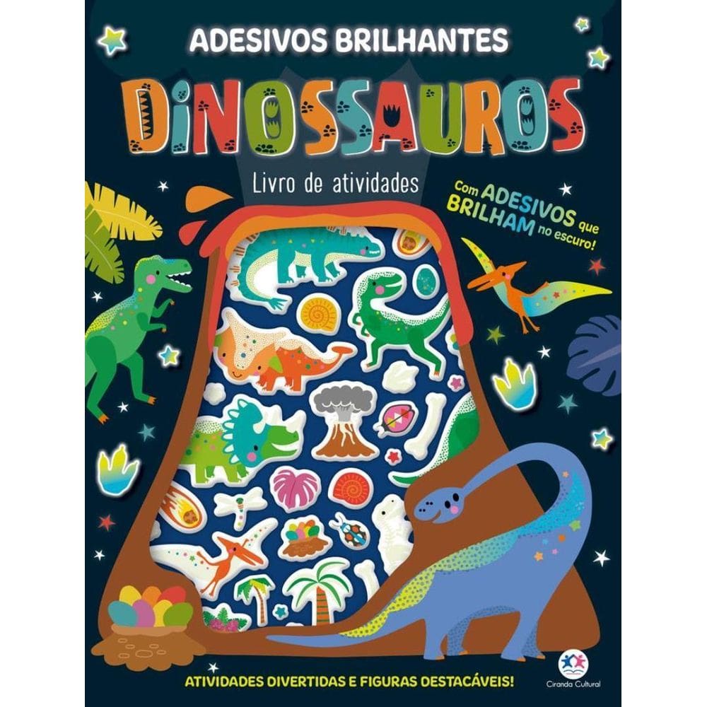 Adesivos Brilhantes Dinossauros