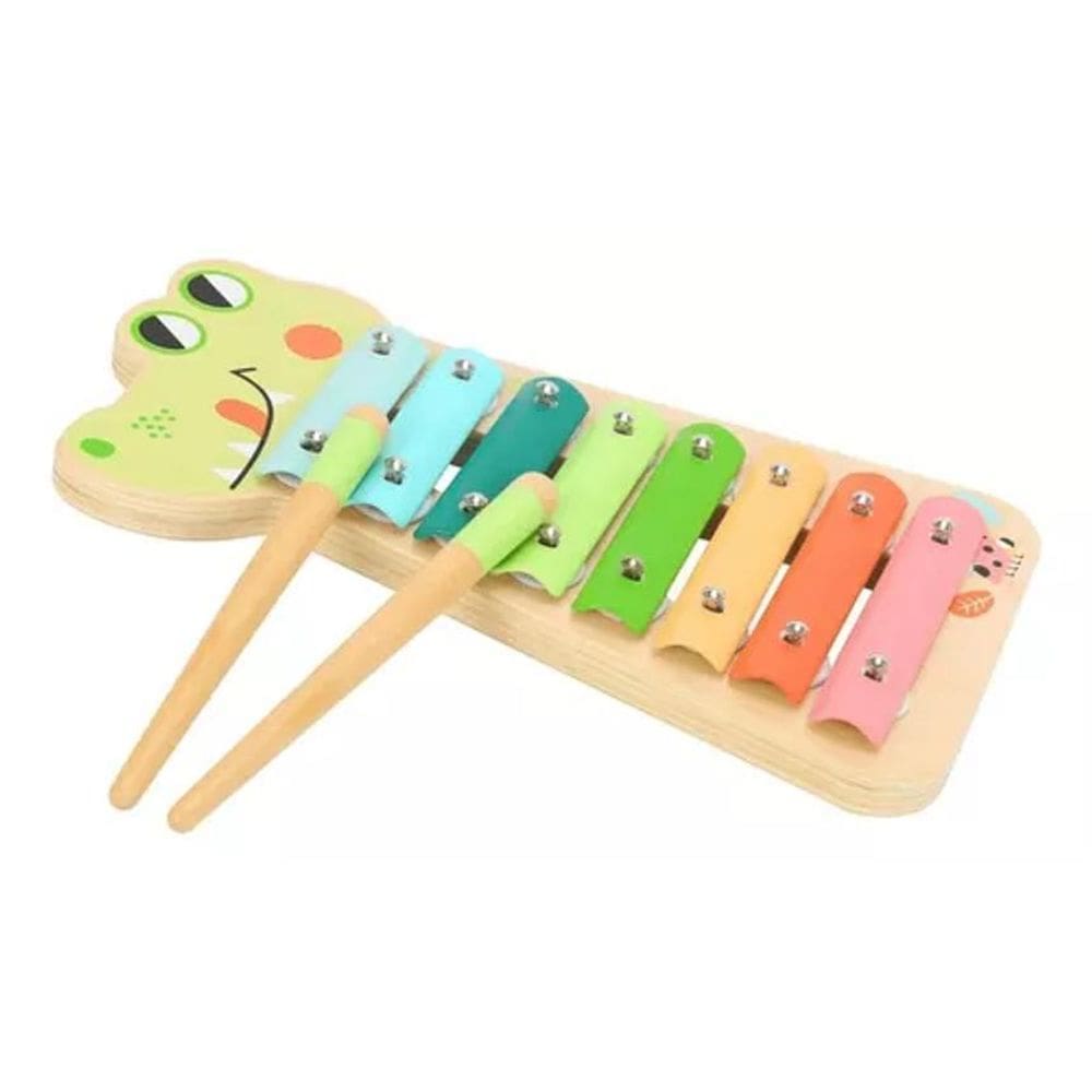 Xilofone Infantil Madeira - Jacaré Tooky Toy