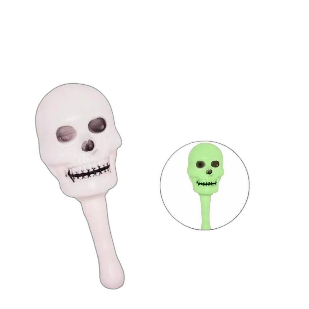 Maraca Caveira Neon Halloween - Brasilfelx
