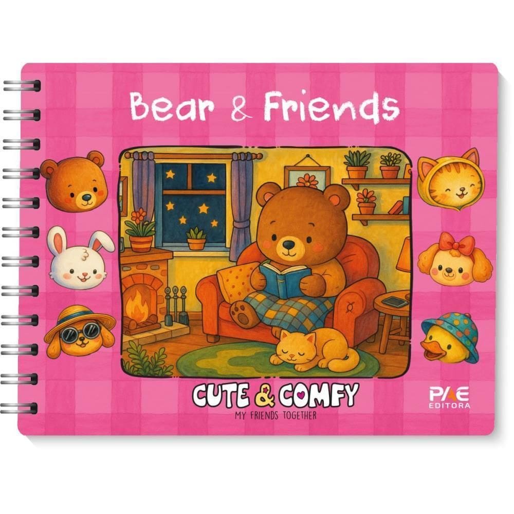 Livro De Colorir Cute & Comfy Bear Friends - Pae Editora
