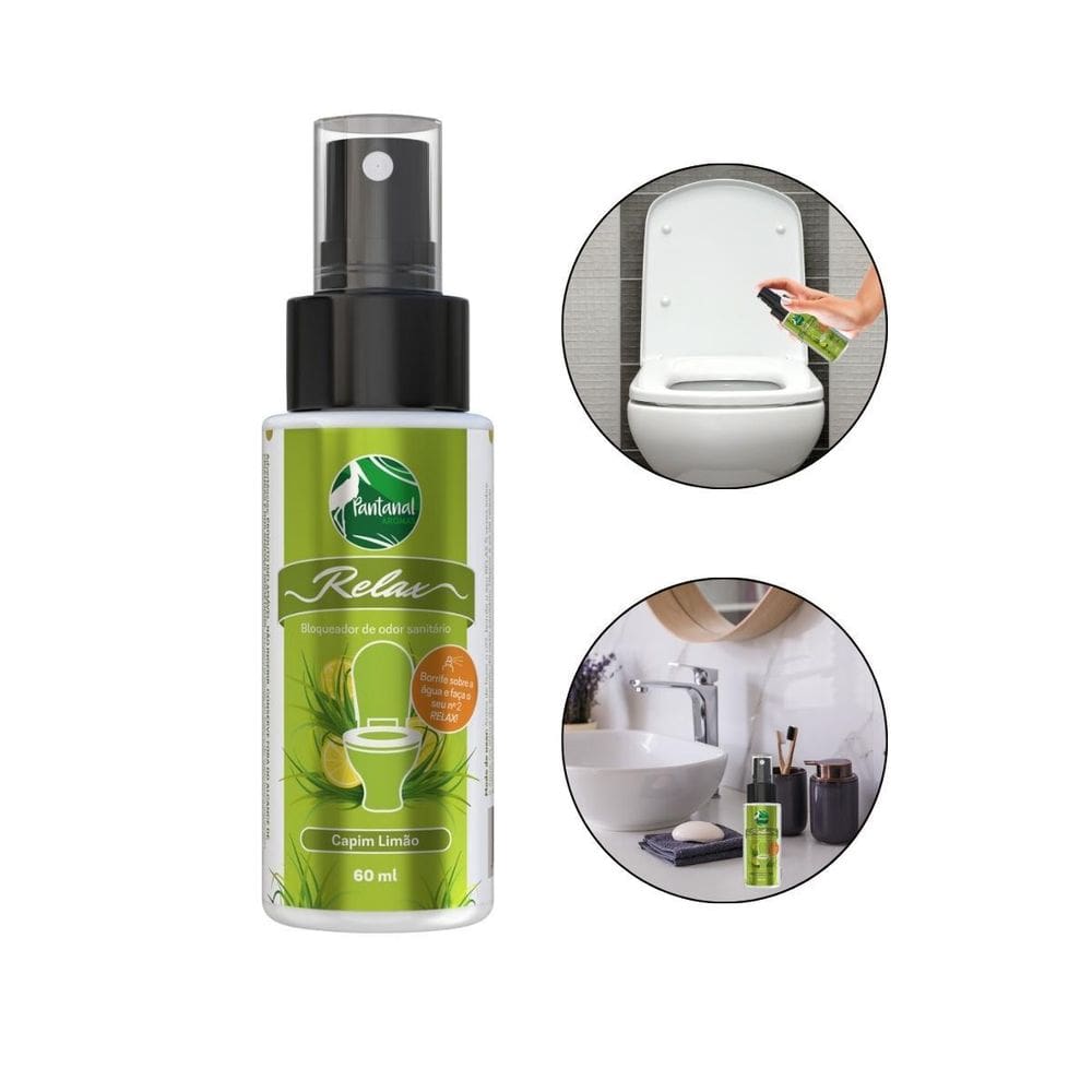 Bloqueador Odor Sanitário Capim Limão 60Ml, Pantanal Aromas