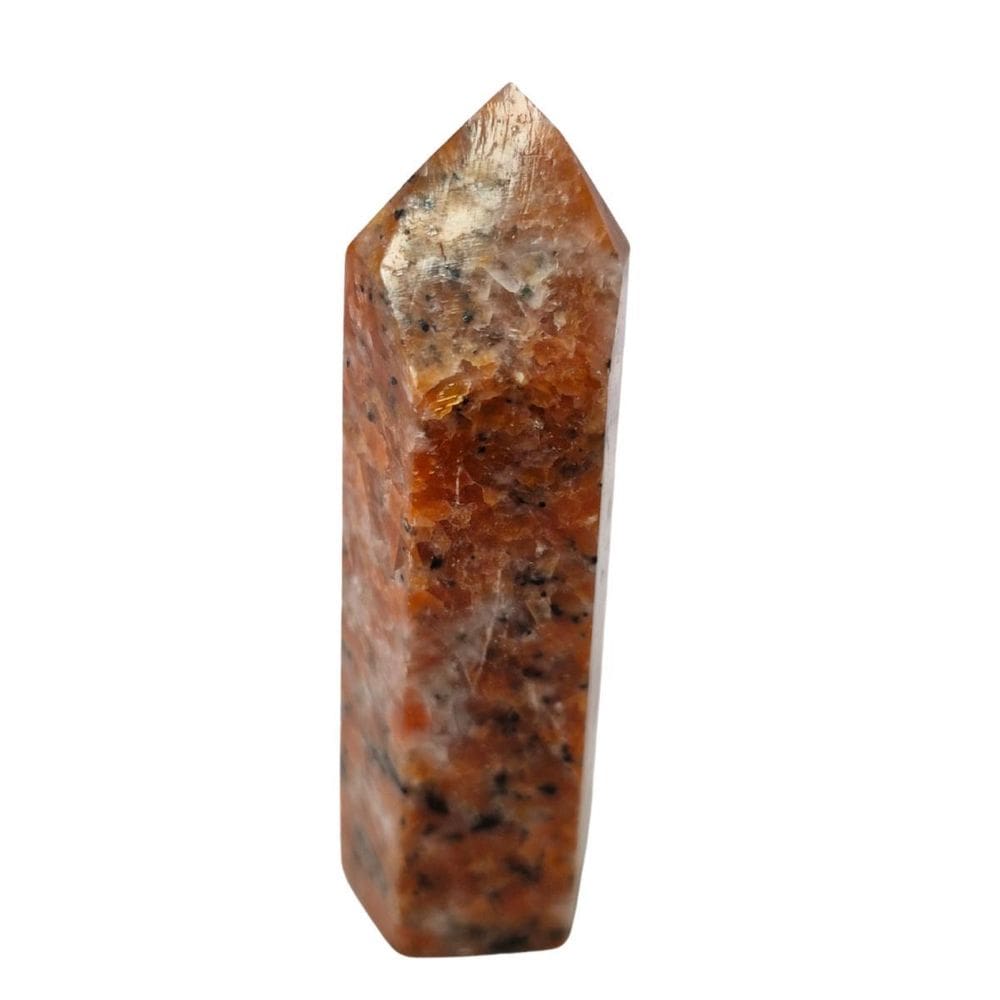 Pedra Natural Ponta De Calcita Laranja Energia 100 A 200 G