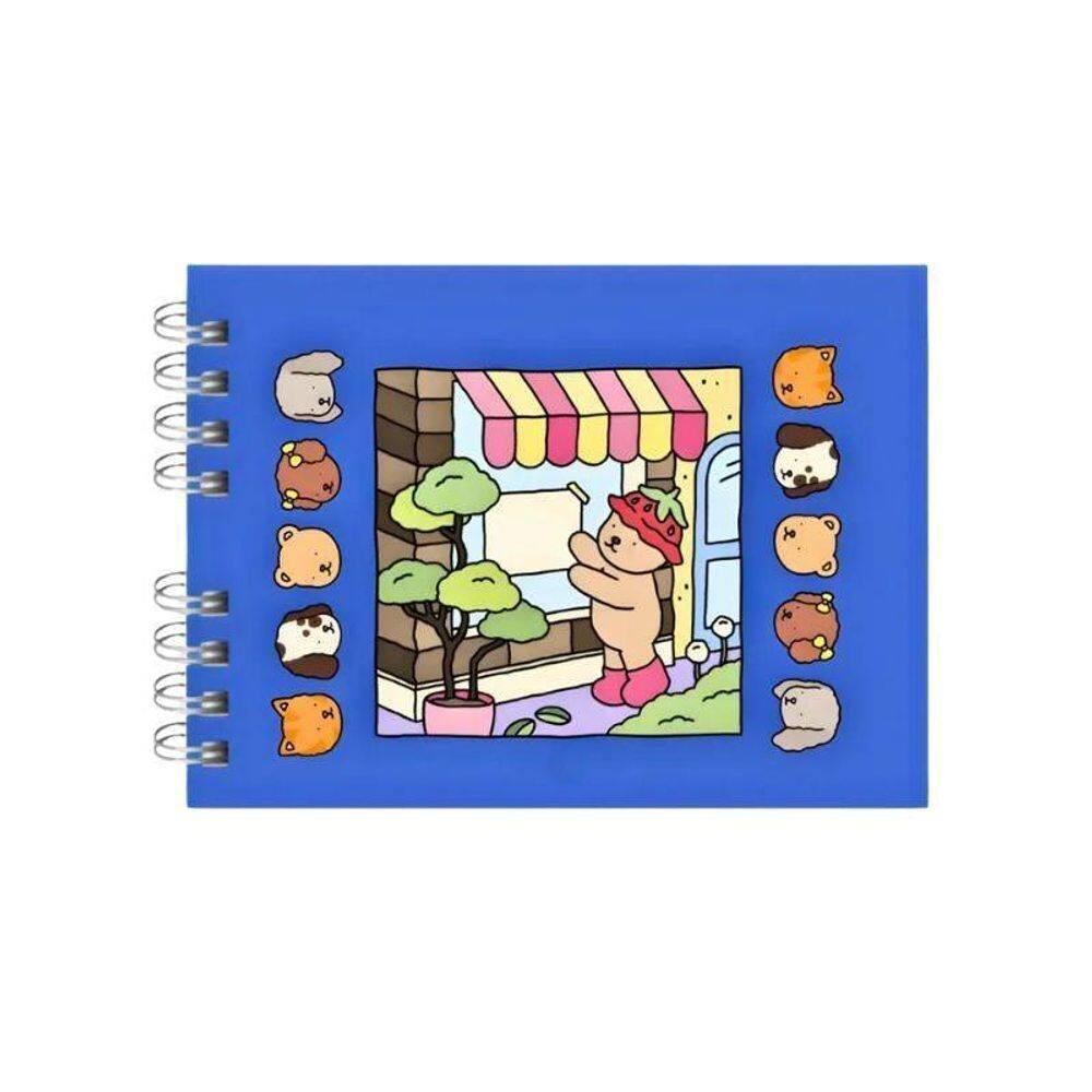 Livro De Colorir Azul Bobbie Goods Capa Dura 48 Desenhos