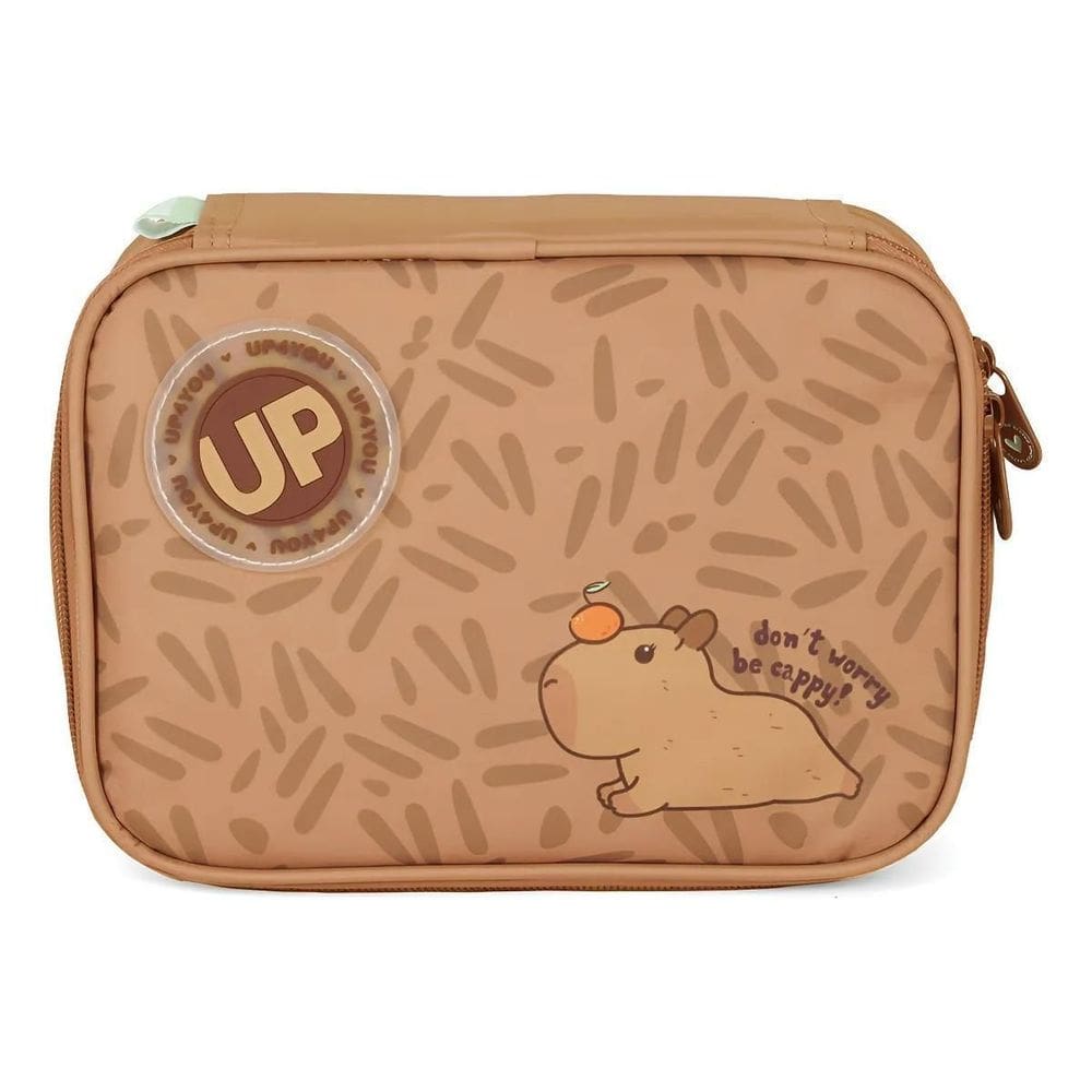 Estojo Box Capivara Becappy Up4you Capivara Marrom