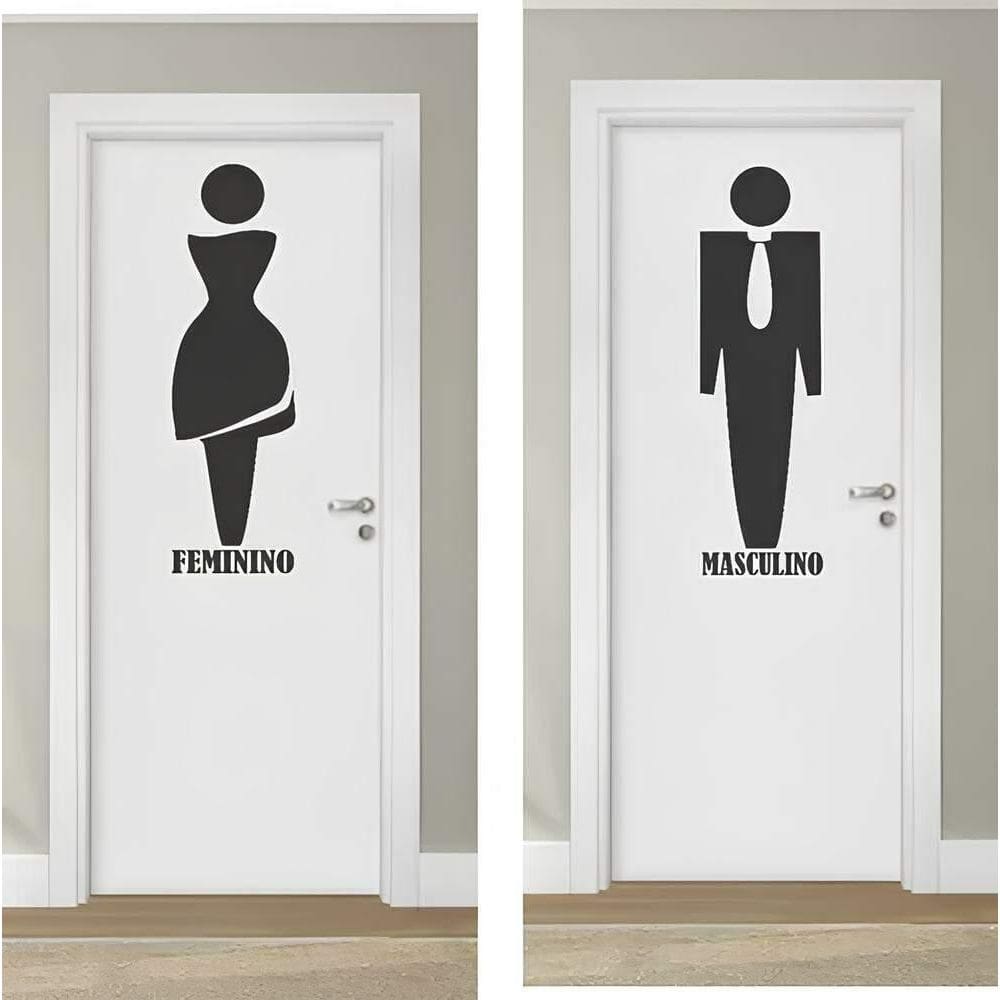 Adesivo Para Porta De Banheiro Mod07