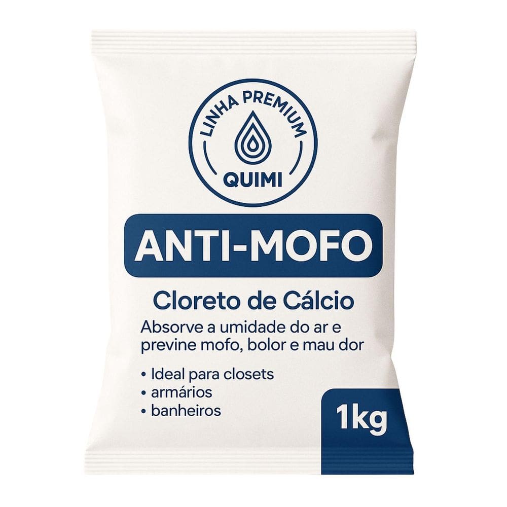 Anti-Mofo 1Kg Cloreto Cálcio Absorve Umidade E Odores