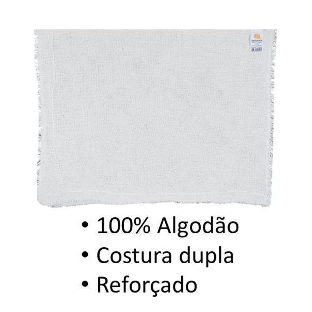 Pano Saco Alvejado Branco 30X50Cm C/3 Un