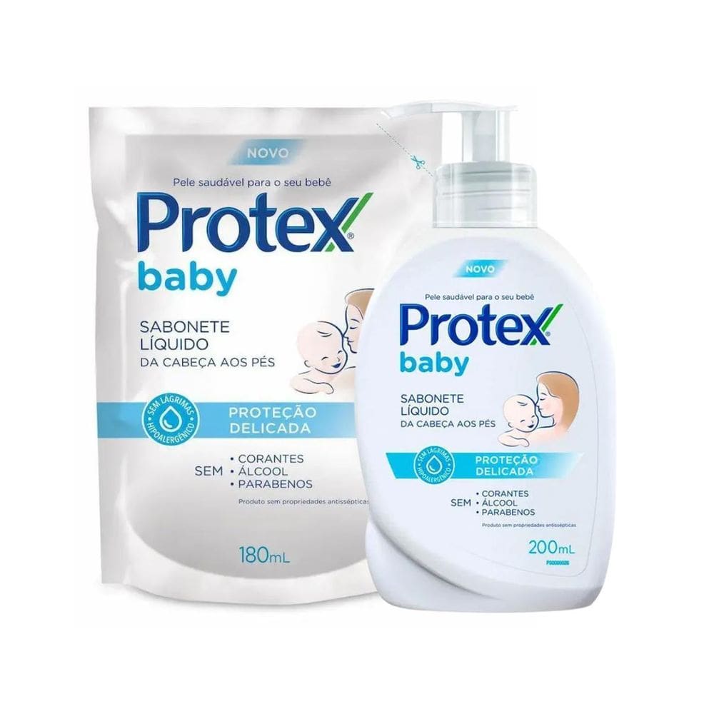 Kit Sabonete Liquido Protex Baby 200Ml Com 1 Refil