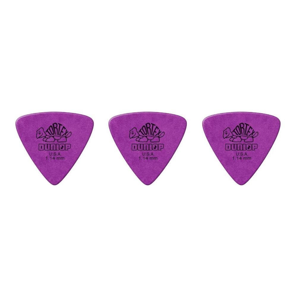Kit 3 Palheta Dunlop Tortex Triangles 1.14Mm 431R1.14