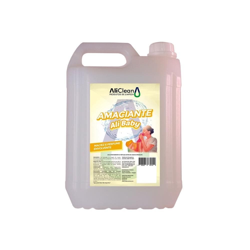 Amaciante De Roupas Aliclean 5 Litros Fragrância Baby