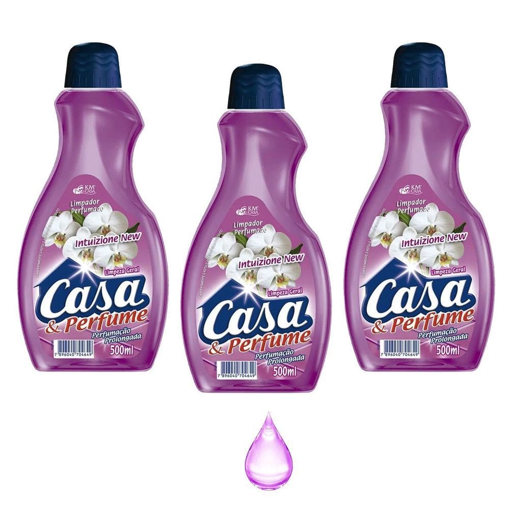 Limpador Perfumado Casa E Perfume Aroma Intuizione New Kit 3