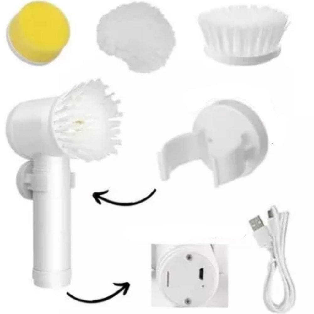 Escova Elétrica Portátil Para Tênis Brancos